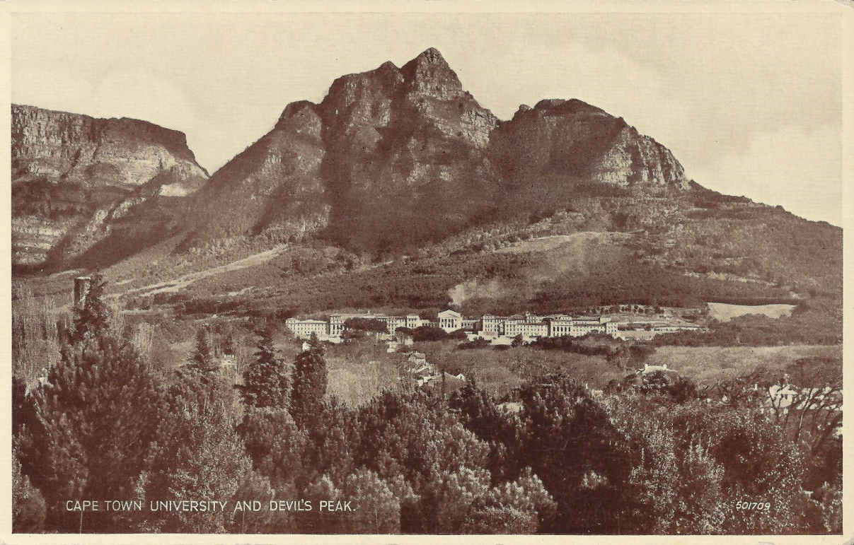 Cape Town University and Devil's Peak