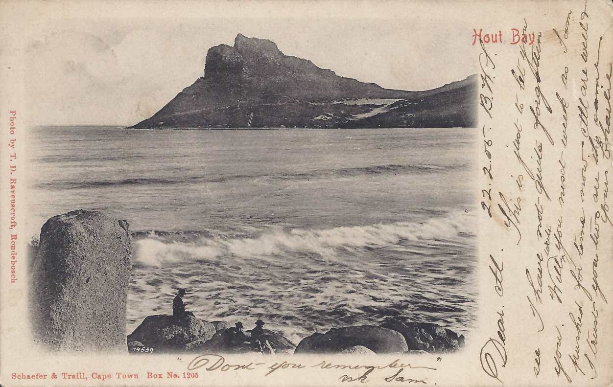 Hout Bay, postal cancellation 1905
