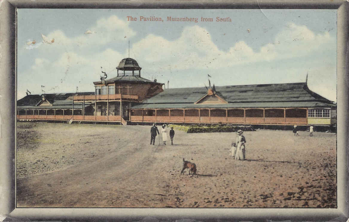 Muizenberg, the Pavillion from South, postal cancellation 1912