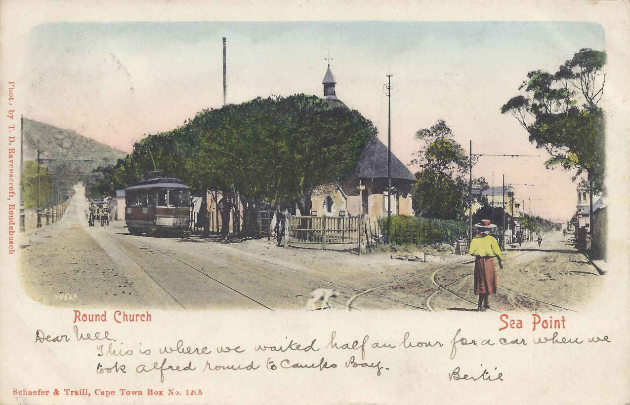 The Round Church, Sea Point, postal cancellation 1904