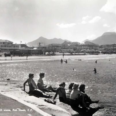 Beach scene Fish Hoek