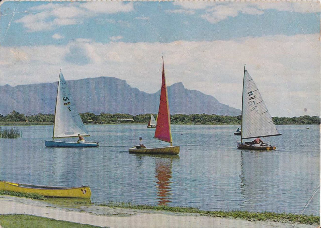 Seilbote op Zeekoevlei, Kaapstad