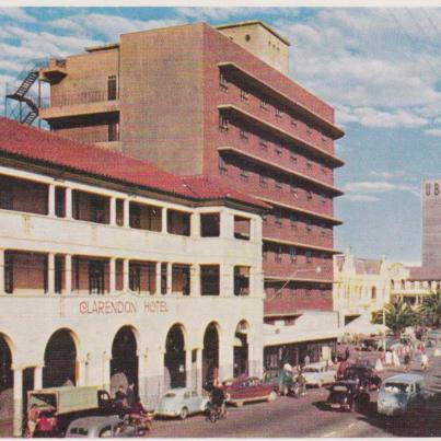 Clarendon Hotel and Oxford street Shopping centre, East London