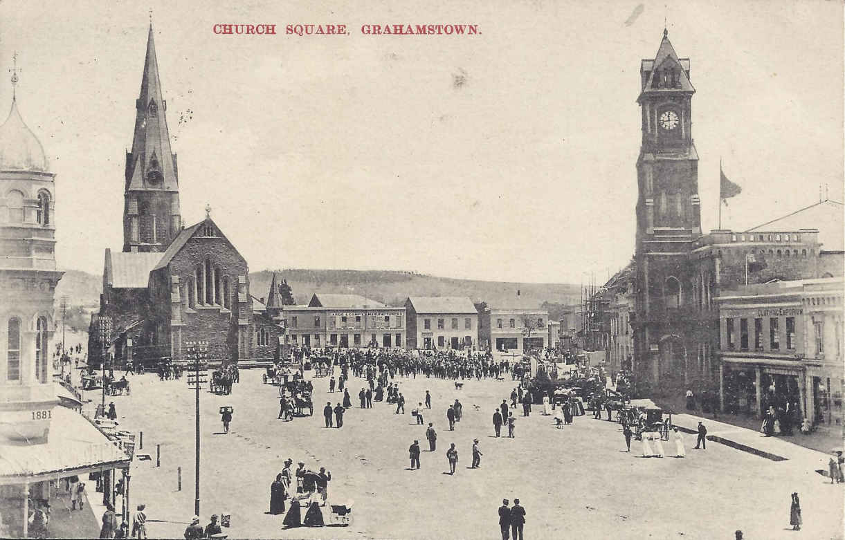Grahamstown Church Square postal cancellation 1901