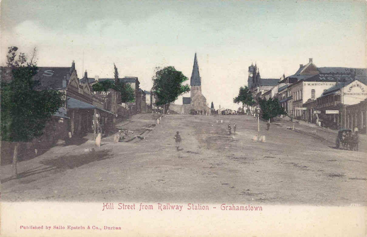 Hill Street from Railway Station, Grahamstown