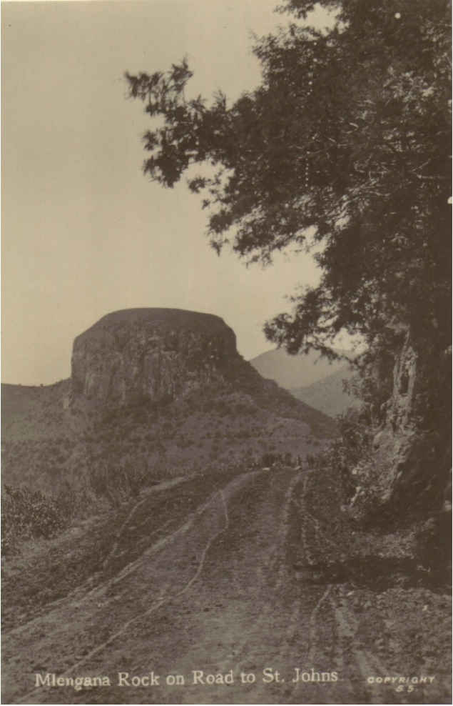 Mlengana Rock on road to St Johns