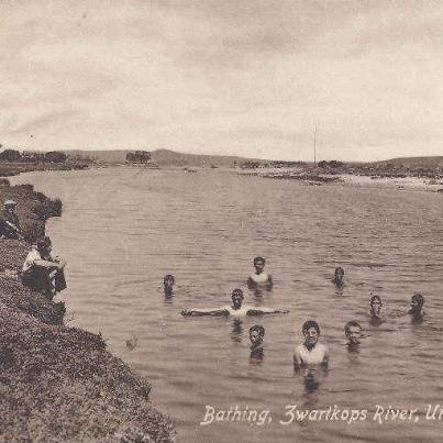 Bathing in Zwarkops River Uitenhage