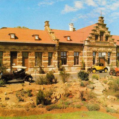 Heidelberg Tvl Ou NZASM-stasie 1895 en voormalige motormuseum