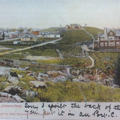 Johannesburg, Eastington from Ponte Hill across Harrow Road early 1900