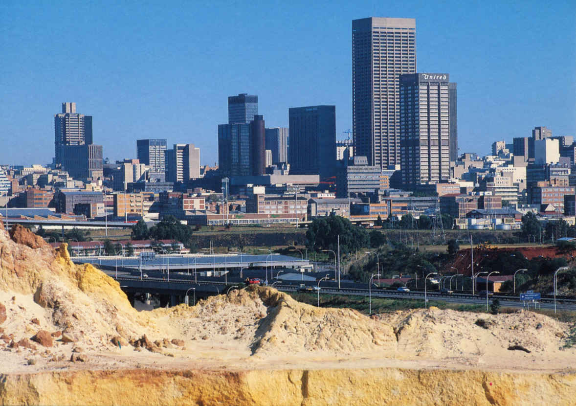 View of Johannesburg from Gold Mine Dumps
