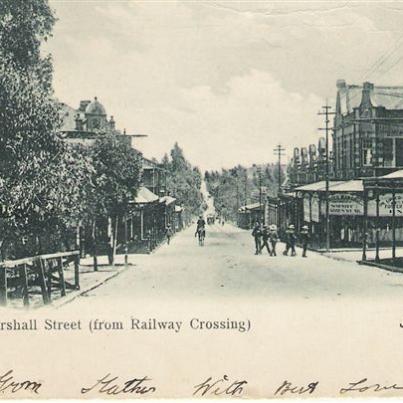 Johannesburg, Marshall Str from railway Crossing Jeppestown