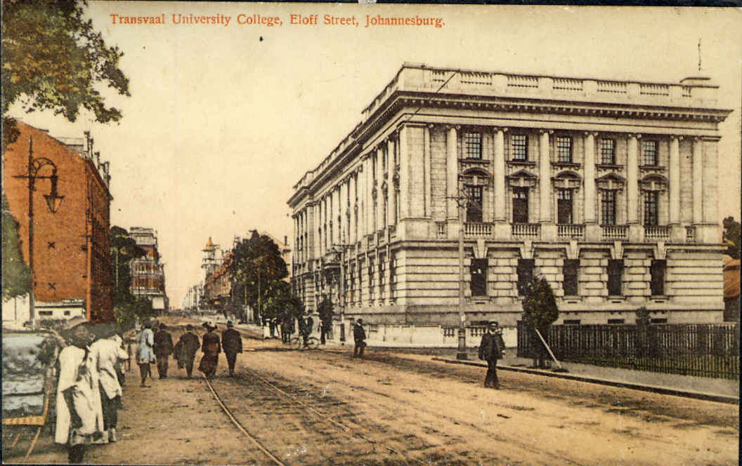 Johannesburg Transvaal University College, Eloff Street.