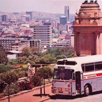 Silver Eagle-toerbus van die SAS. Pretoria.