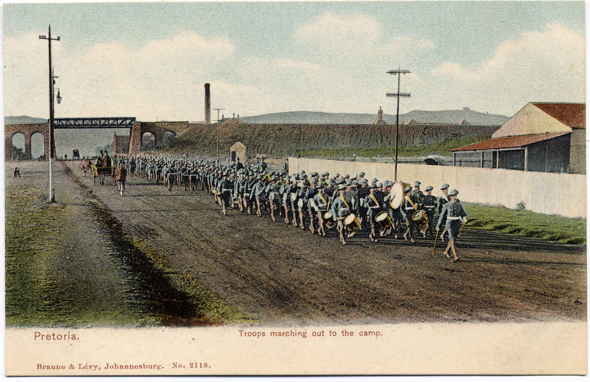 Pretoria Troops marching out of camp