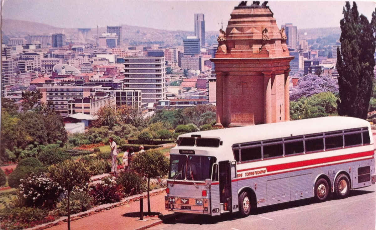 Silver Eagle-toerbus van die SAS. Pretoria.