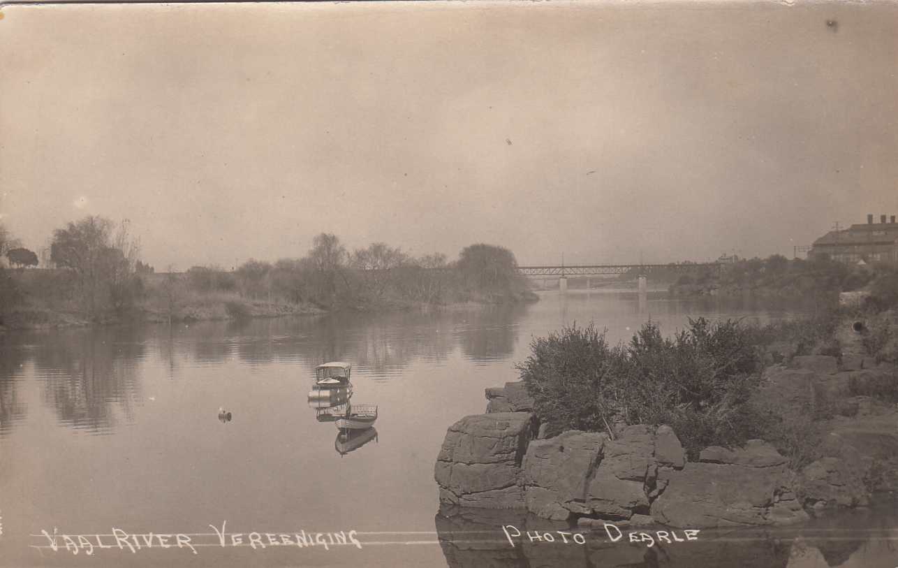 VEREENIGING - railway bridge over VAAL River, 1911-1920