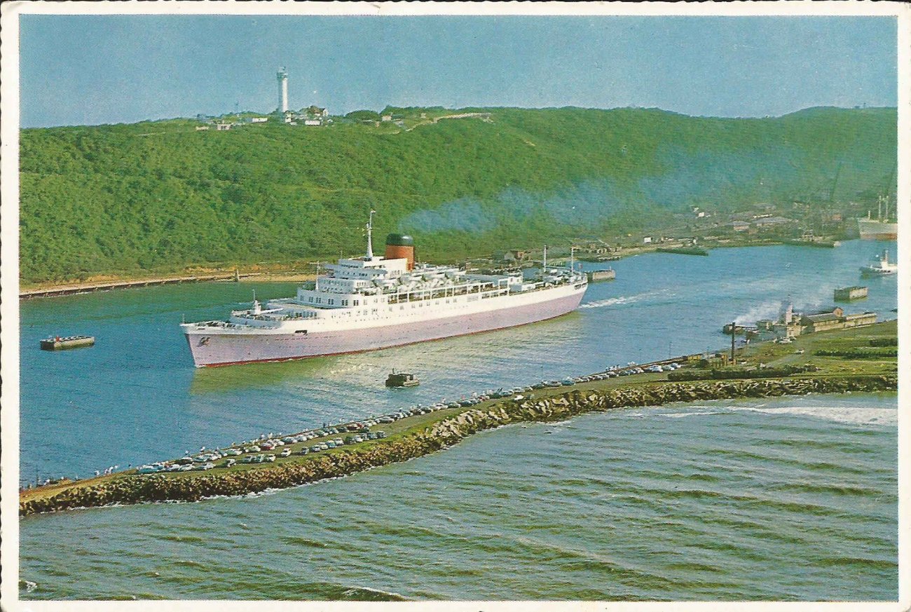 Durban, Transvaal Castle, Gaan verby die Bluff. Durbanhawe