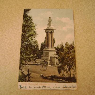 POLICE MEMORIAL KIMBERLEY 1908