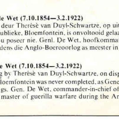 Genl C. R. de Wet. Onvoltooide skildery_2