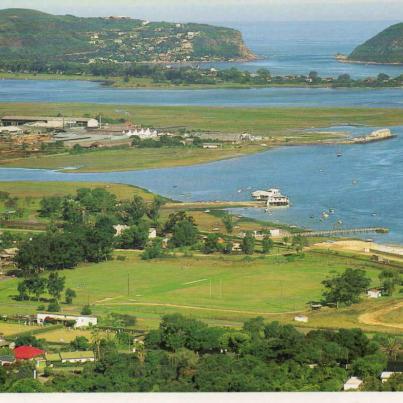 Looking across the lagoon to the Heads, Knysna