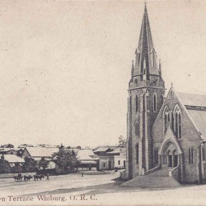 Winburg Warden Terrace Orange River Colony Durch Reformed Church postal cancellation 4.9.1912