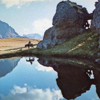 Riders at Sehlabathebe National Park Lesotho