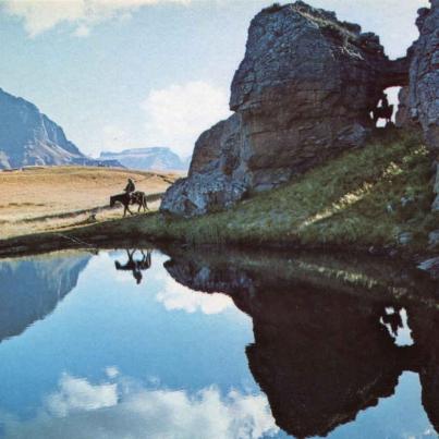 Riders at Sehlabathebe National Park Lesotho