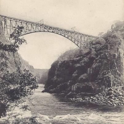 The bridge over Zambesi River, below Victoria Falls