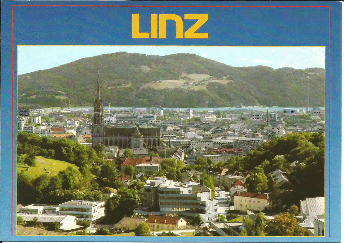 Linz, View from Freinberg &amp; St. Mary's Cathedral