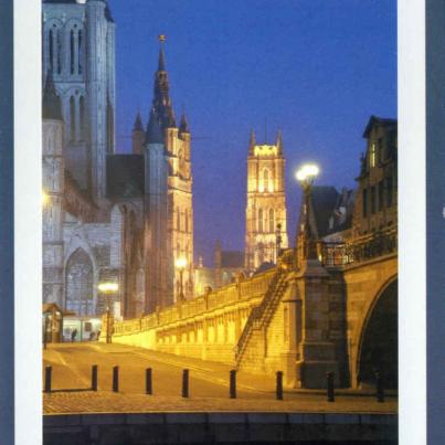 Gent The Belfry and Saint-Bavon Cathedral