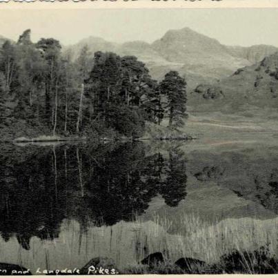 Blea Tarn and Langdale Pikes, England