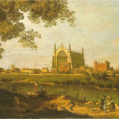 Eton, Eton College by Giovanni Antonio Canal (1697-1768)