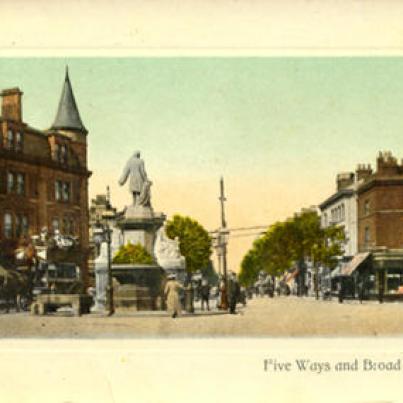 Birmingham 5 Ways &amp; Broad Str 1917