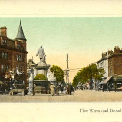 Birmingham 5 Ways &amp; Broad Str 1917