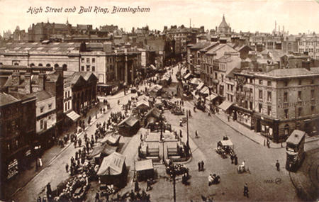 Birmingham High Str &amp; Bull ring 1917
