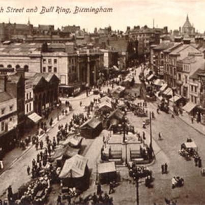 Birmingham High Str &amp; Bull ring 1917