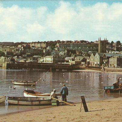 Cornwall, St. Ives, The Harbour on the Cornish Riviera