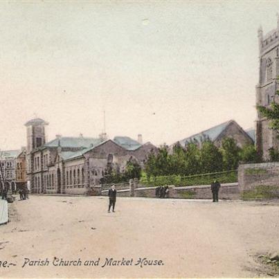 Cornwall, Camborne Parish Church &amp; Market House