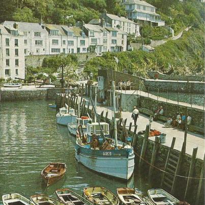 Cornwall, Polperro, The Harbour, Fishing Boats