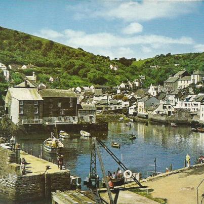 Cornwall, Polperro, Inner Harbour