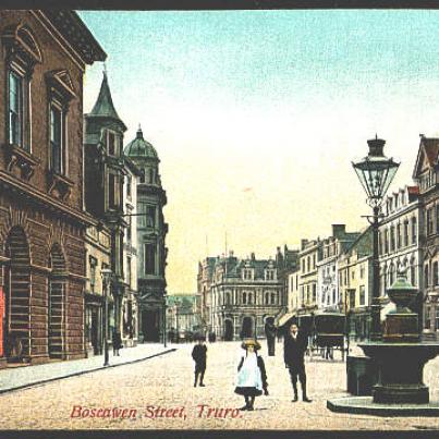 Cornwall, Truro Boscawen Street c 1906