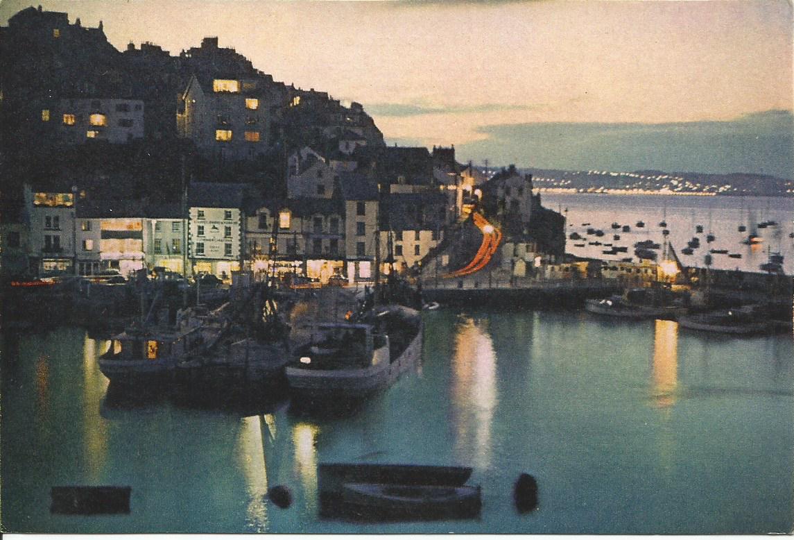 Devon, Brixham Harbour at Twilight