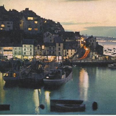 Devon, Brixham Harbour at Twilight