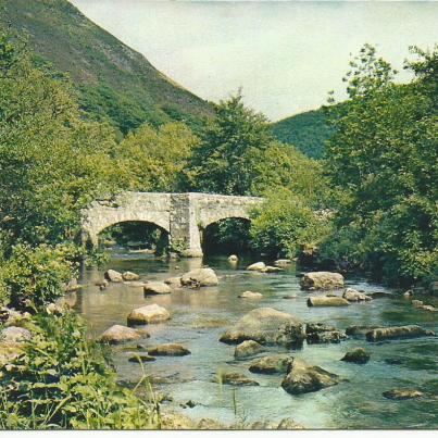 Devon, Fingle Bridge, South Devon