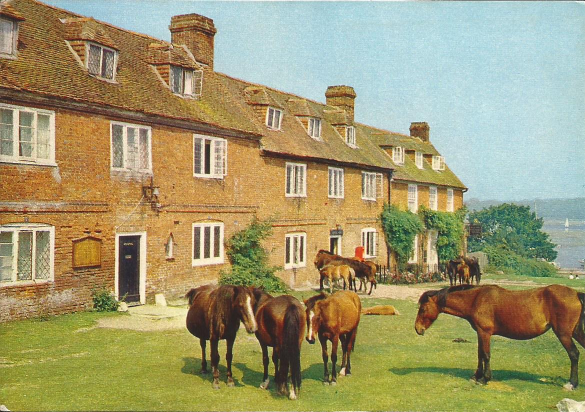 Hampshire, Bucklers Hard, 18th Century Street in the New Forest