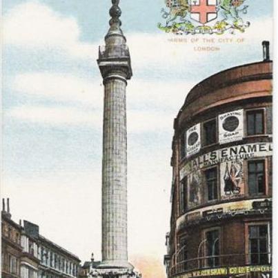 London The Monument Comm The Great Fire of London