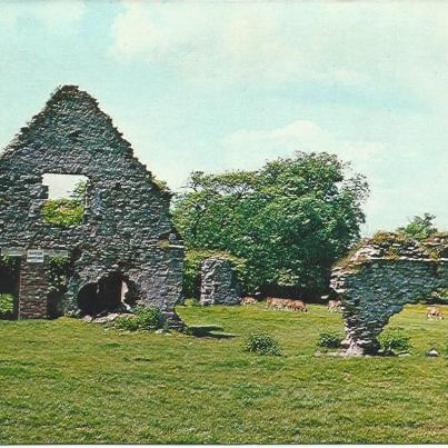 Leicestershire, Grace Dieu Abbey ruins near Thringstone