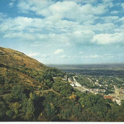 Worcestershire, Great Malvern from The Hills