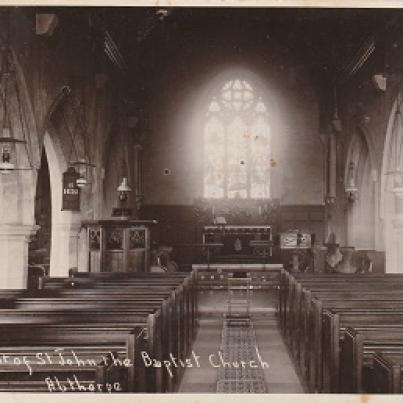 Interior of St John the Baptist Church, Abthorpe