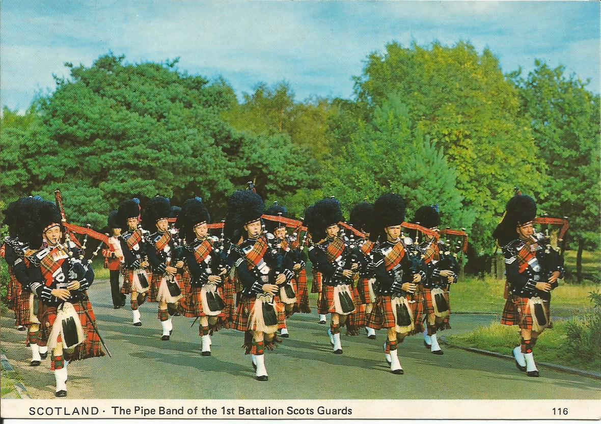 Scotland, The Pipe Band of the 1st Battalion Scots Guards